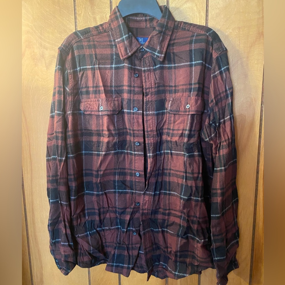 George Brand Burgundy Flannel